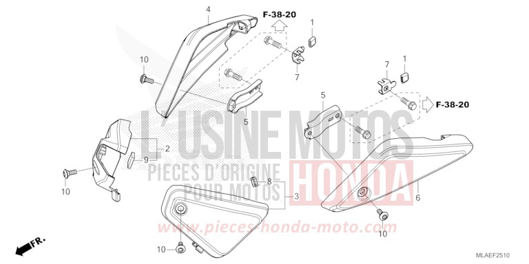 LUFTFILTER, SEITENVERKLEIDUNG von CMX 1100 "Rebel" GLINT WAVE BLUE METALLIC (B197) von 2024